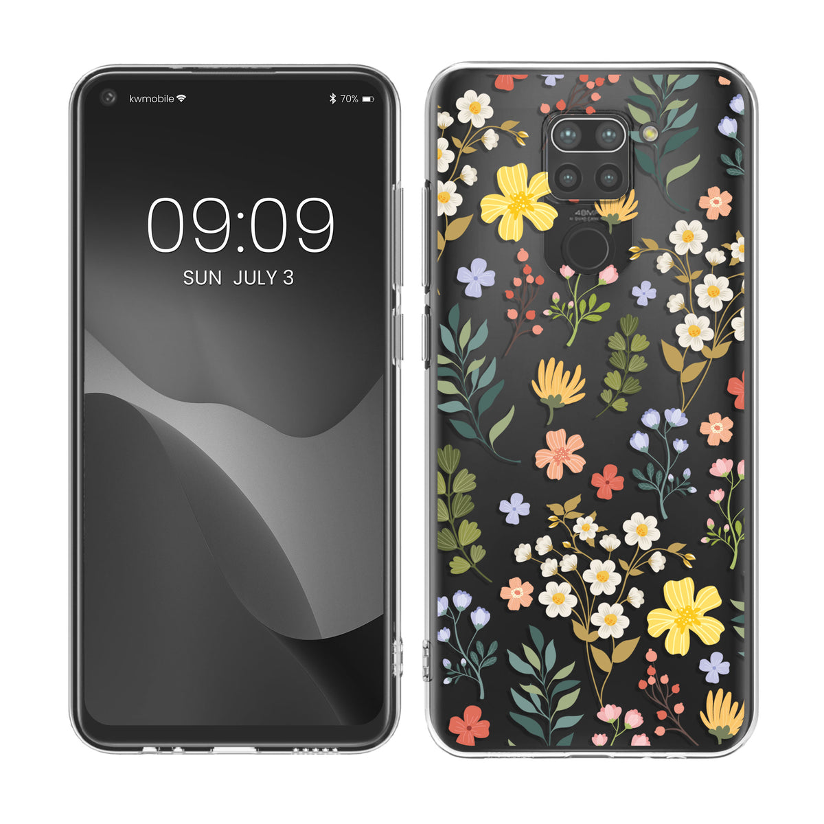 Xiaomi Redmi Note 9 transparente Silikon Handyhülle