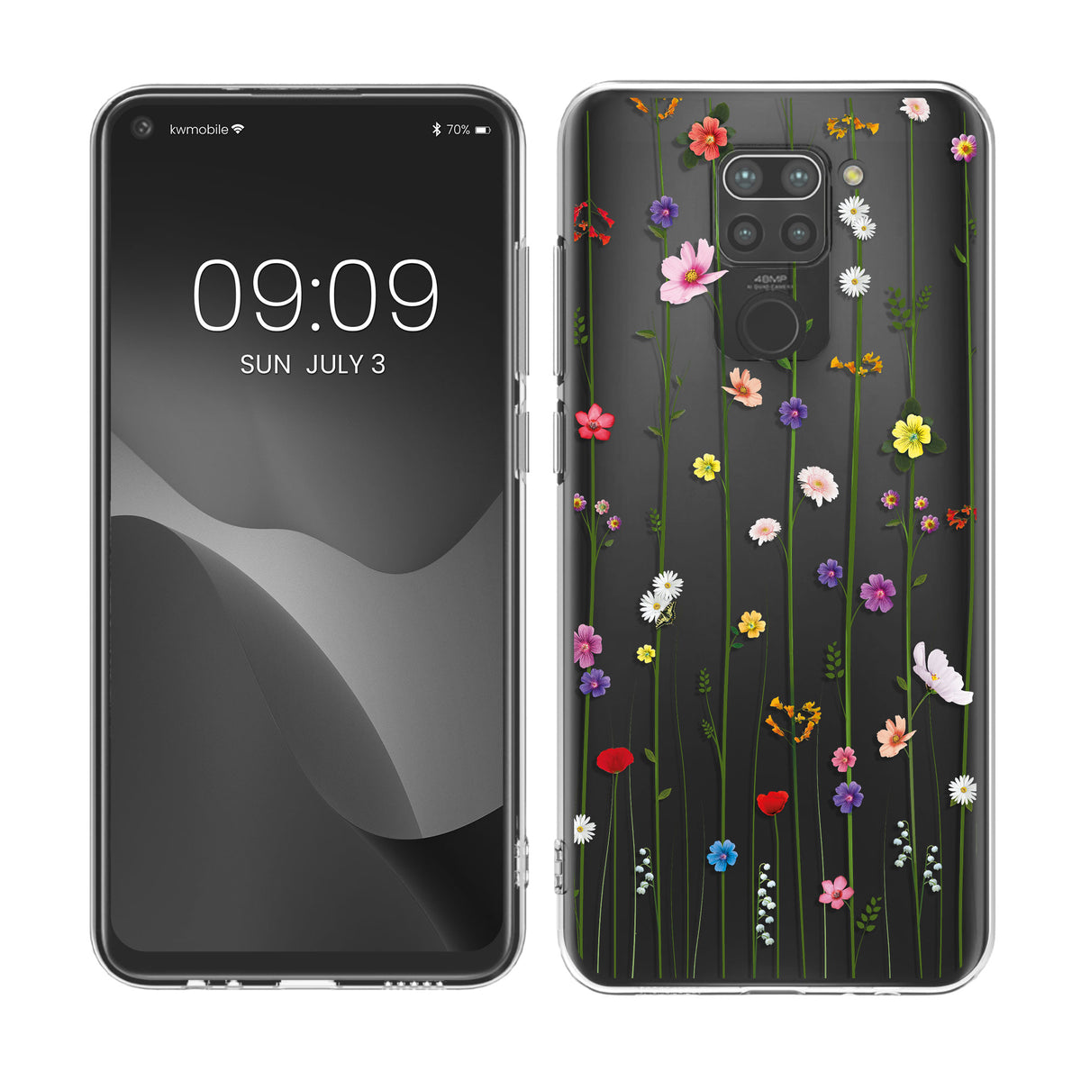 Xiaomi Redmi Note 9 transparente Silikon Handyhülle