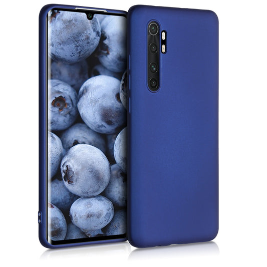 kwmobile Handyhülle für Xiaomi Mi Note 10 Lite Hülle - Silikon Case metallisch schimmernd - Schutzhülle Cover