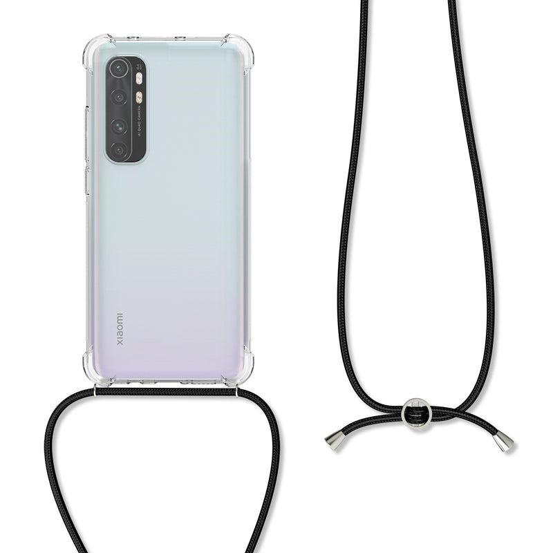 kwmobile Necklace Case kompatibel mit Xiaomi Mi Note 10 Lite Hülle - Silikon Cover mit Handykette - Band Handyhülle