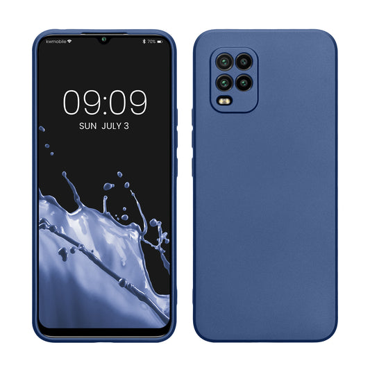 kwmobile Handyhülle für Xiaomi Mi 10 Lite (5G) Hülle - Silikon Case metallisch schimmernd - Schutzhülle Cover