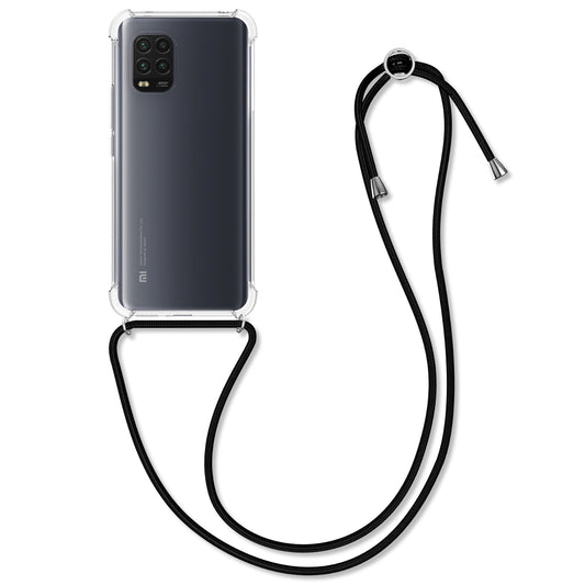 kwmobile Necklace Case kompatibel mit Xiaomi Mi 10 Lite (5G) Hülle - Silikon Cover mit Handykette - Band Handyhülle
