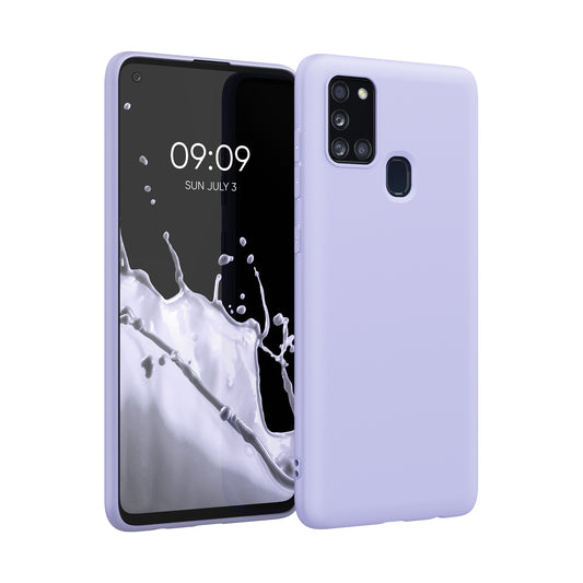 kwmobile Handyhülle für Samsung Galaxy A21s Hülle - Kabelloses Laden - Schutzhülle Cover