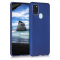 kwmobile Handyhülle für Samsung Galaxy A21s Hülle - Silikon Case metallisch schimmernd - Schutzhülle Cover
