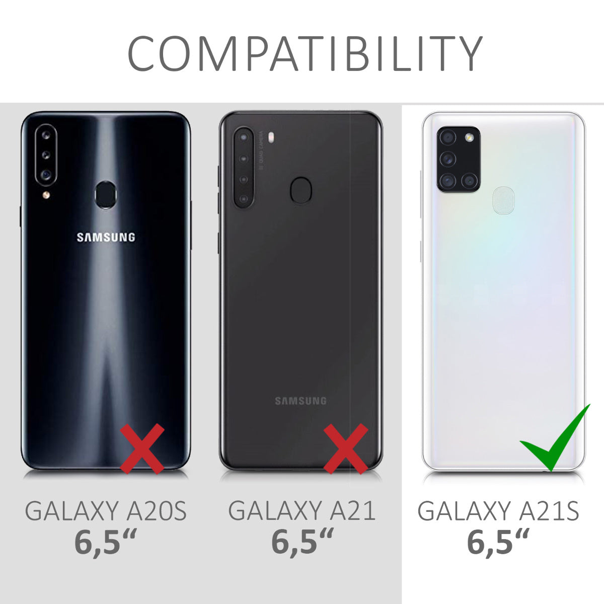 kwmobile Hülle kompatibel mit Samsung Galaxy A21s - Handyhülle Silikon Case