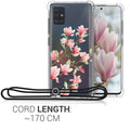 kwmobile Necklace Case kompatibel mit Samsung Galaxy A51 Hülle - Silikon Cover mit Handykette