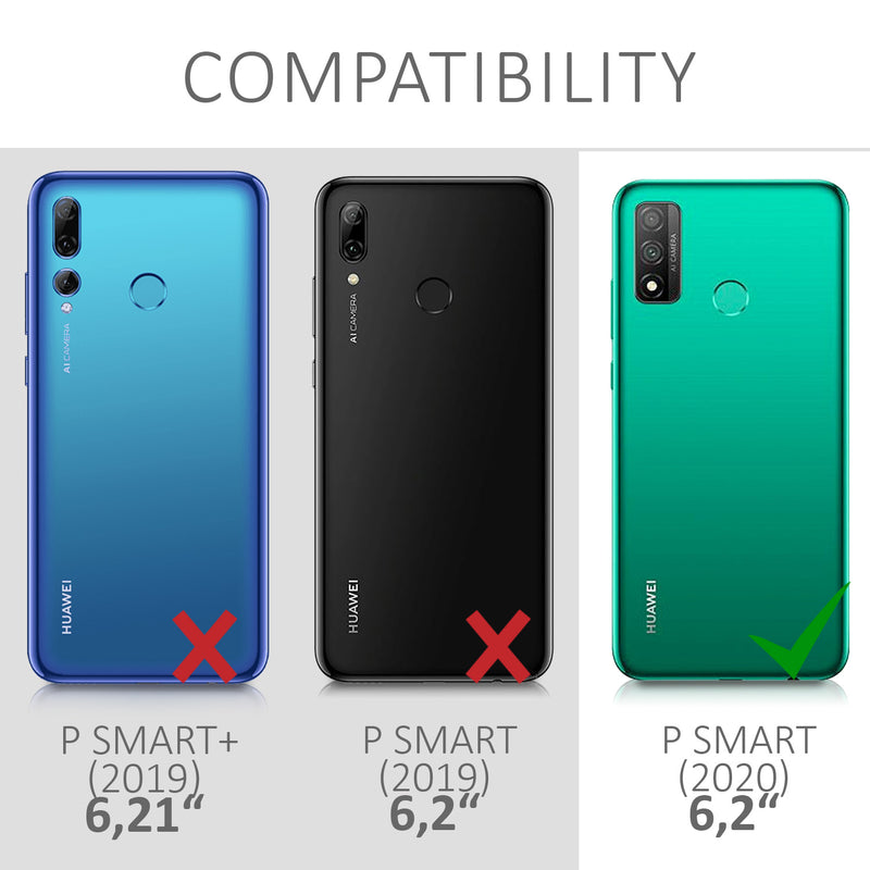 kwmobile Handyhülle für Huawei P Smart (2020) Hülle - Kabelloses Laden - Schutzhülle Cover