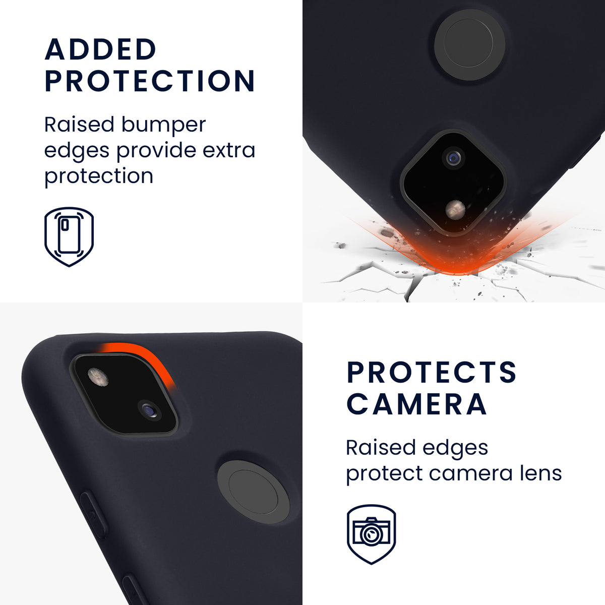 Google Pixel 4a gummierte Handyhülle