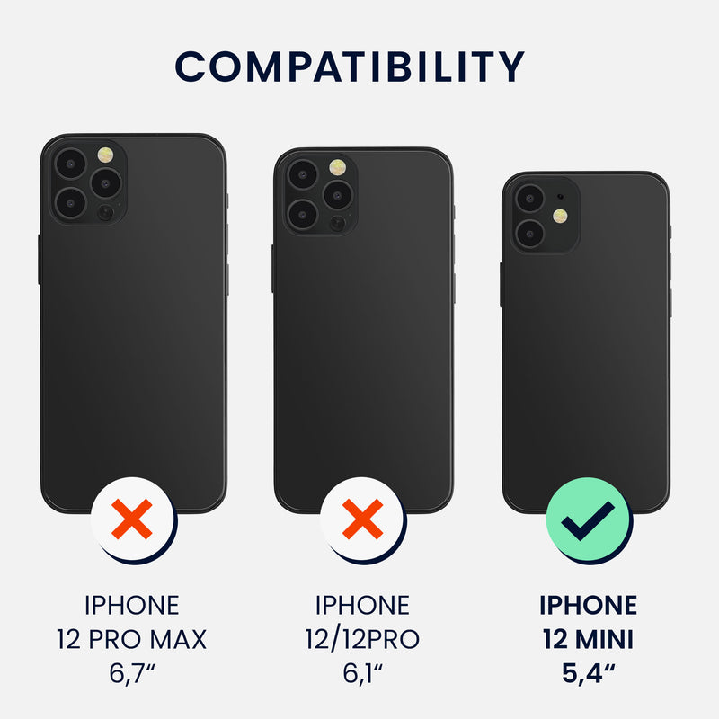 kwmobile Handyhülle für iPhone 12 mini Case - kabelloses Laden