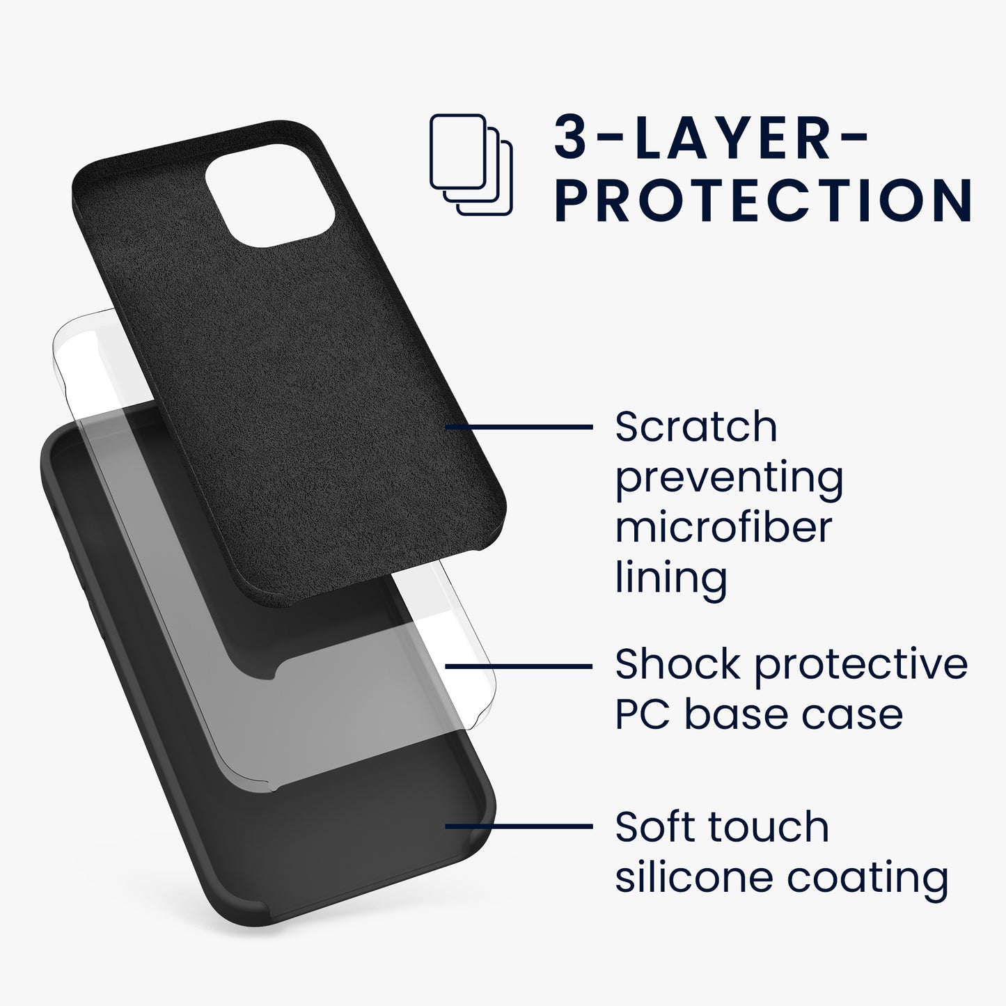 kwmobile Handyhülle für iPhone 12 mini Case - kabelloses Laden