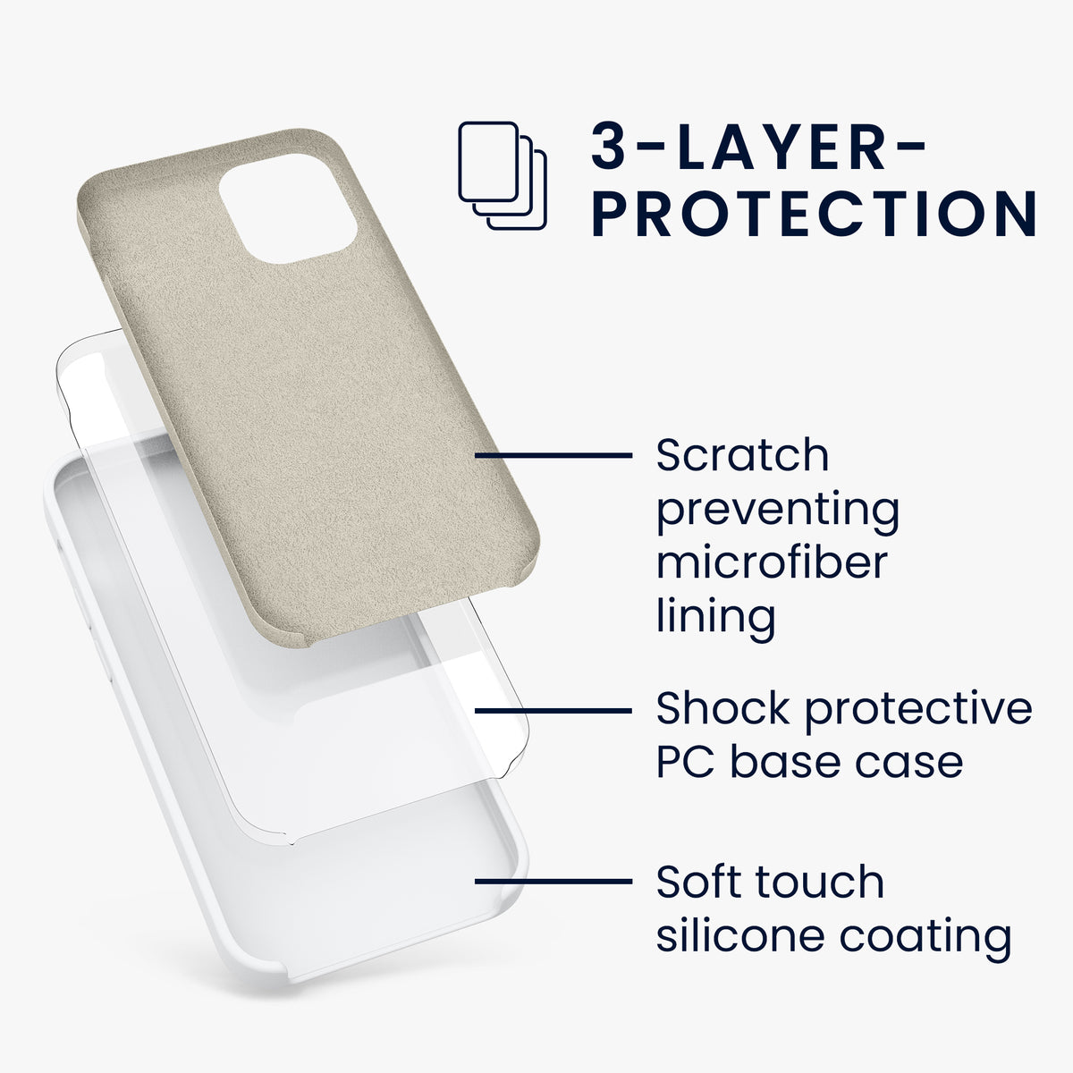 kwmobile Handyhülle für iPhone 12 mini Case - kabelloses Laden