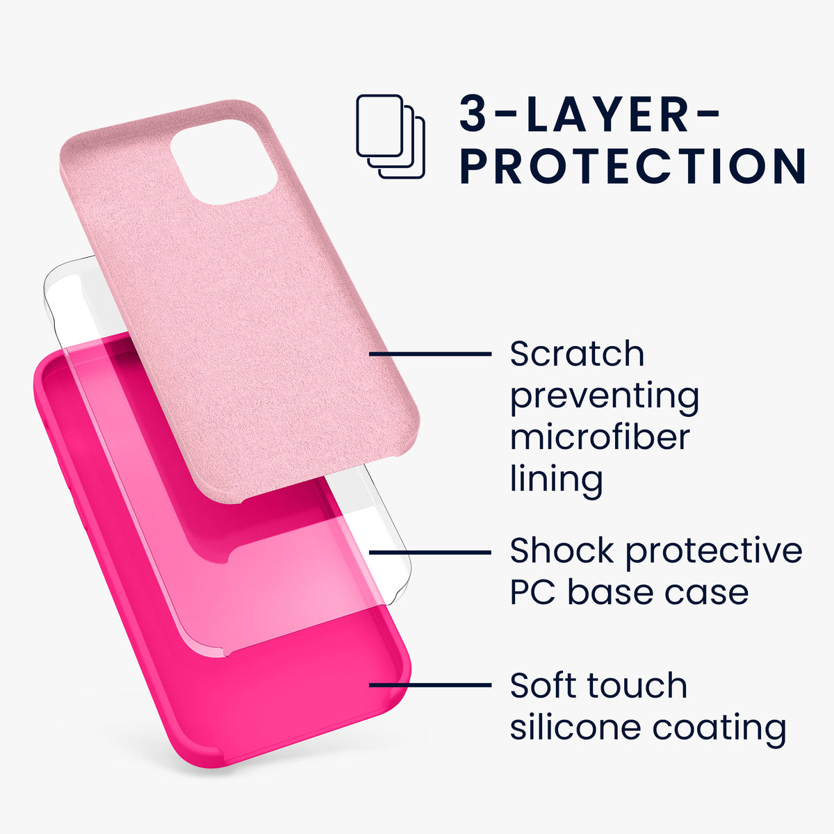 kwmobile Handyhülle für iPhone 12 mini Case - kabelloses Laden