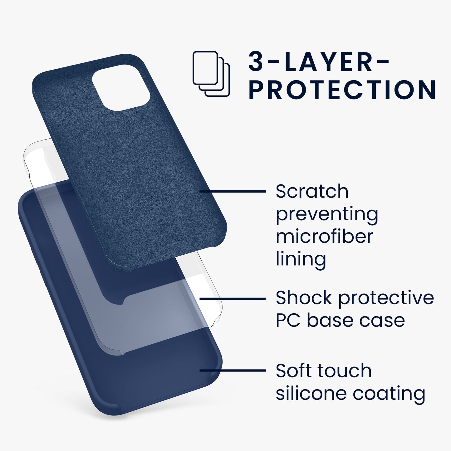 kwmobile Handyhülle für iPhone 12 mini Case - kabelloses Laden