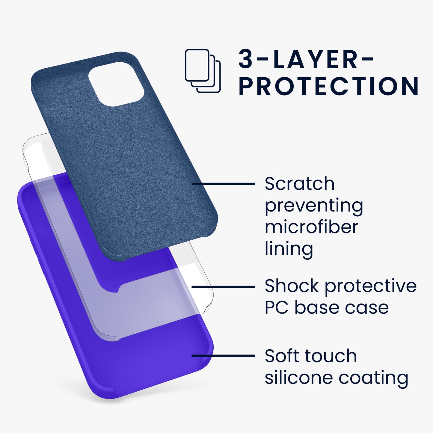 kwmobile Handyhülle für iPhone 12 mini Case - kabelloses Laden