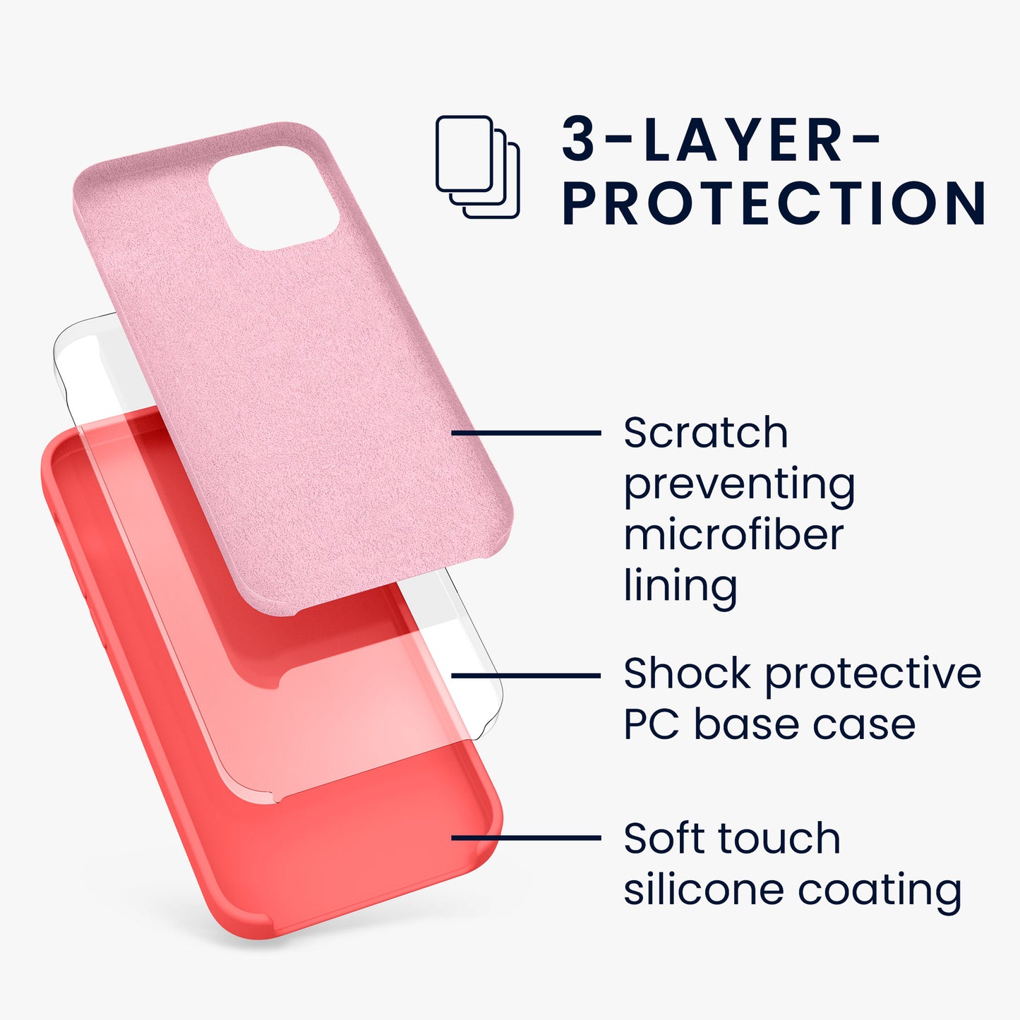 kwmobile Handyhülle für iPhone 12 mini Case - kabelloses Laden