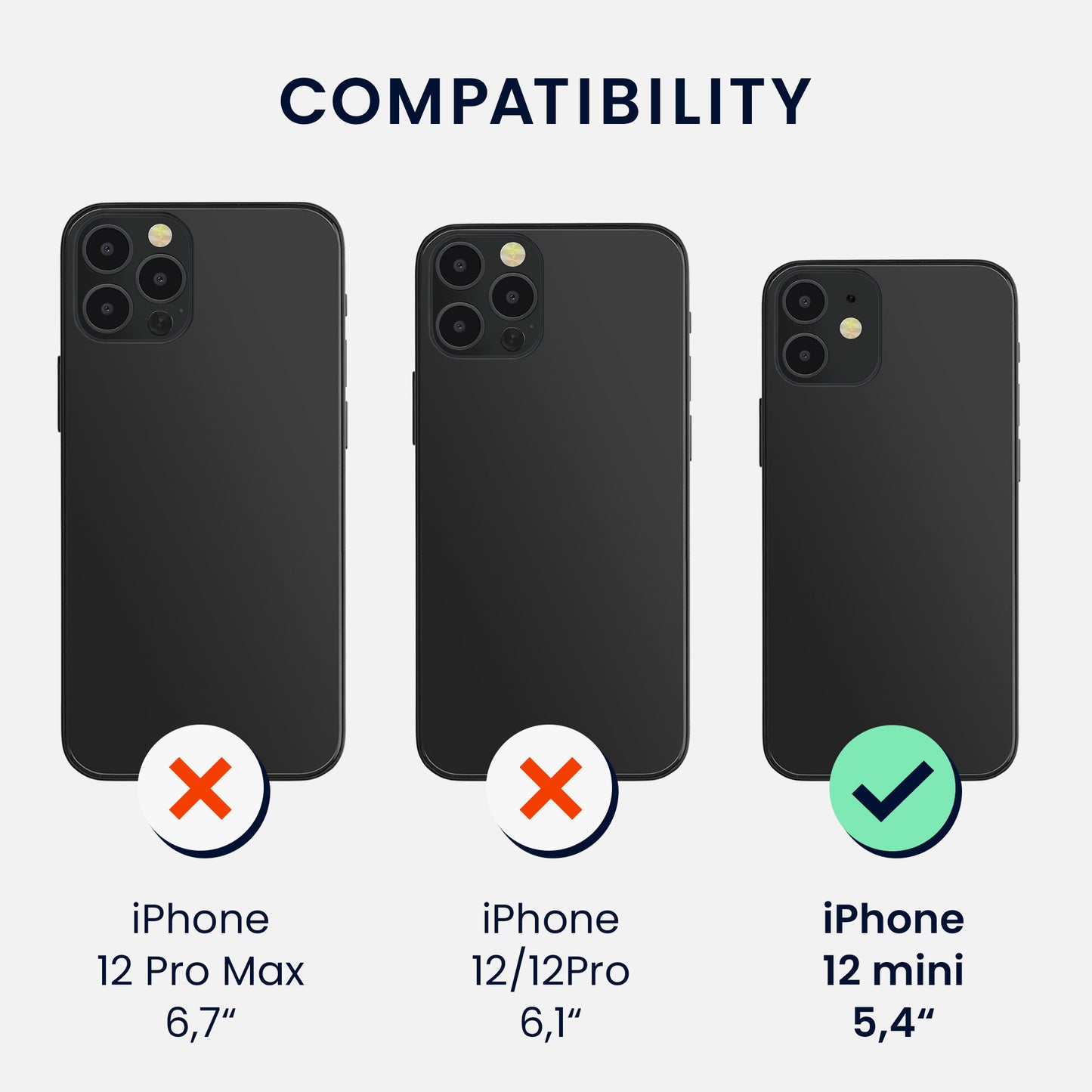 kwmobile Handyhülle für iPhone 12 mini Case - kabelloses Laden