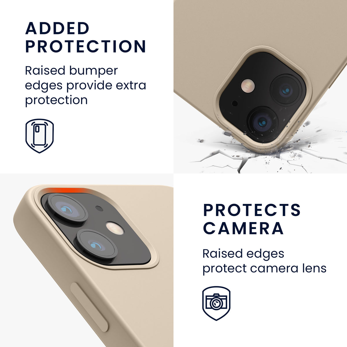 kwmobile Handyhülle für iPhone 12 mini Case - kabelloses Laden