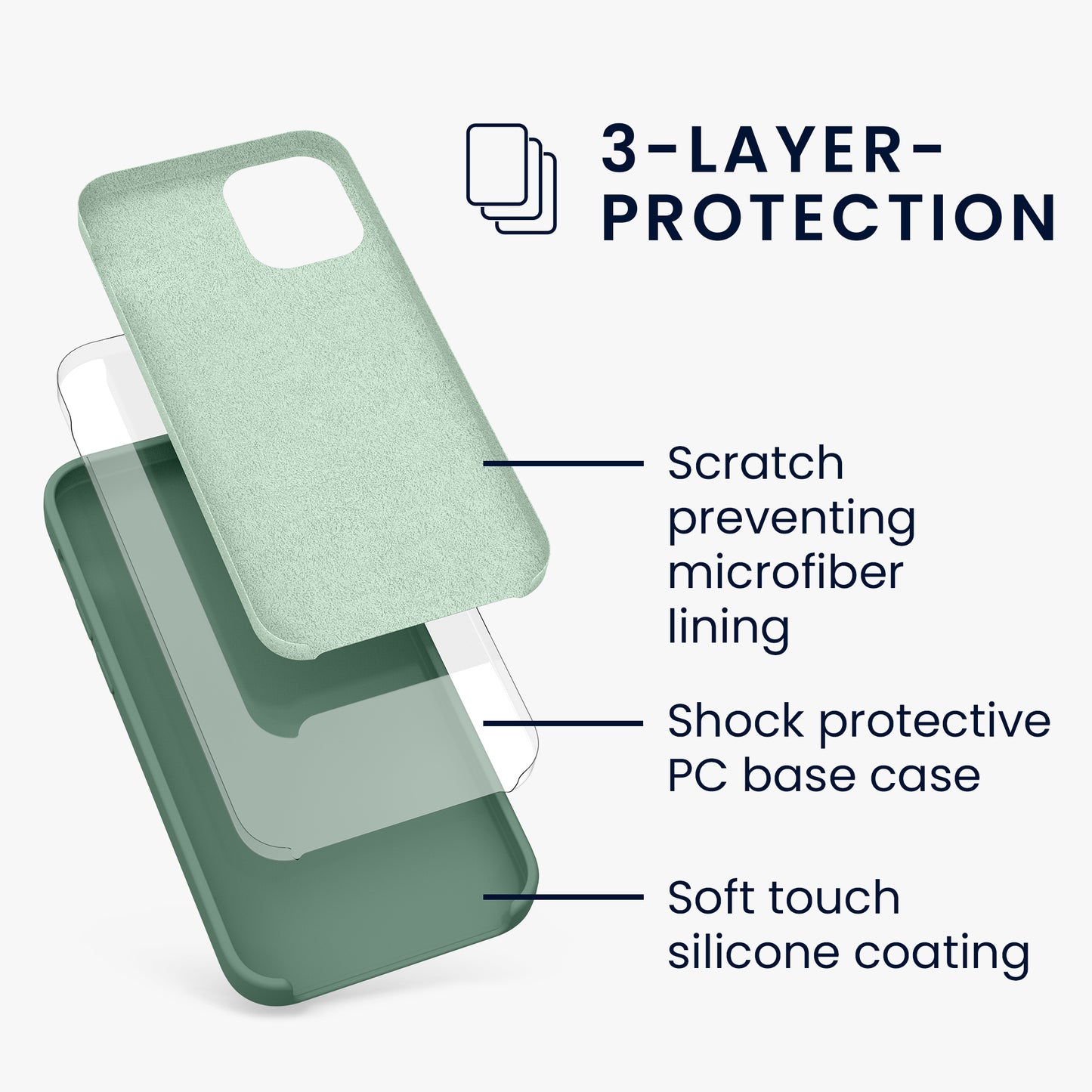 kwmobile Handyhülle für iPhone 12 mini Case - kabelloses Laden