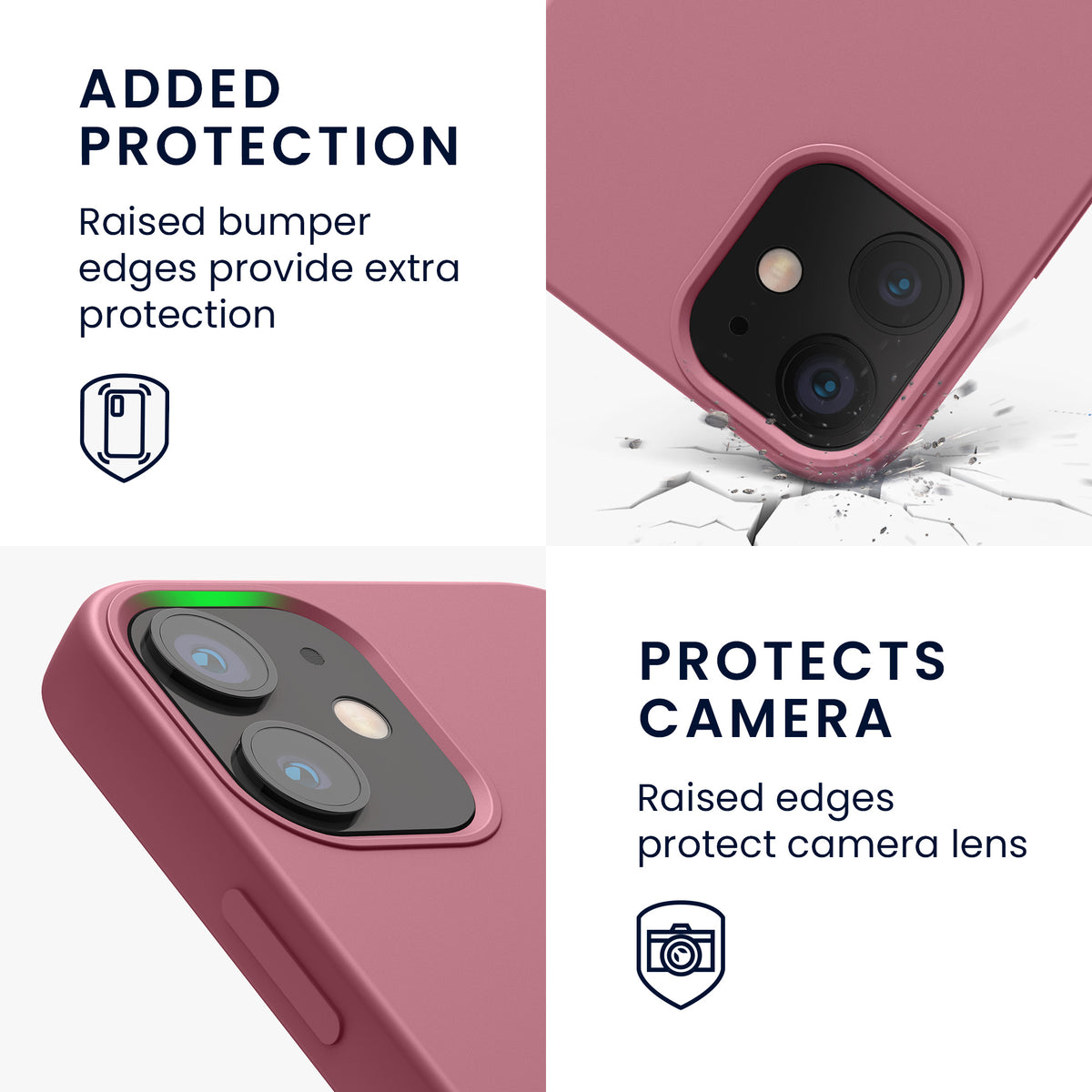 kwmobile Handyhülle für iPhone 12 mini Case - kabelloses Laden