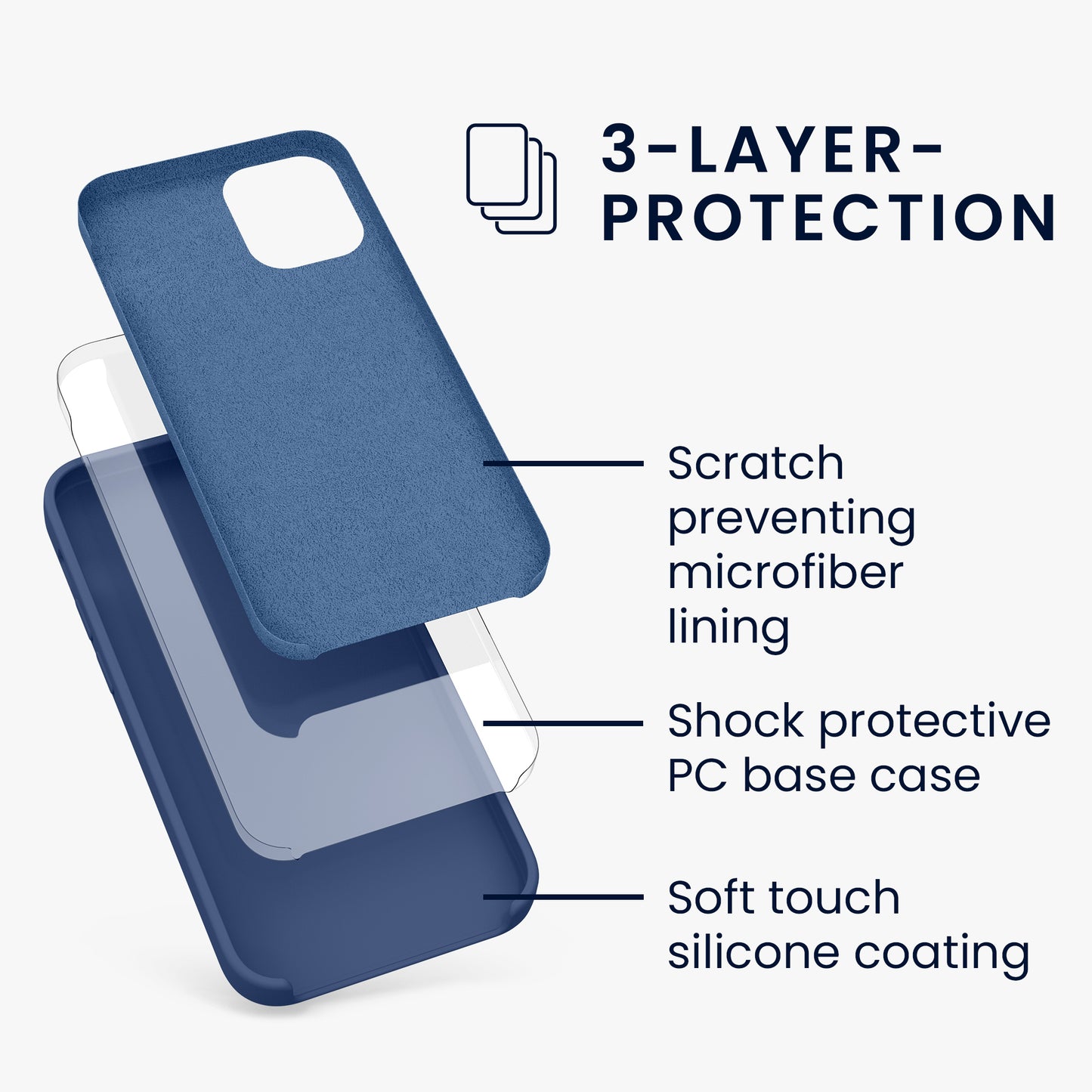 kwmobile Handyhülle für iPhone 12 mini Case - kabelloses Laden