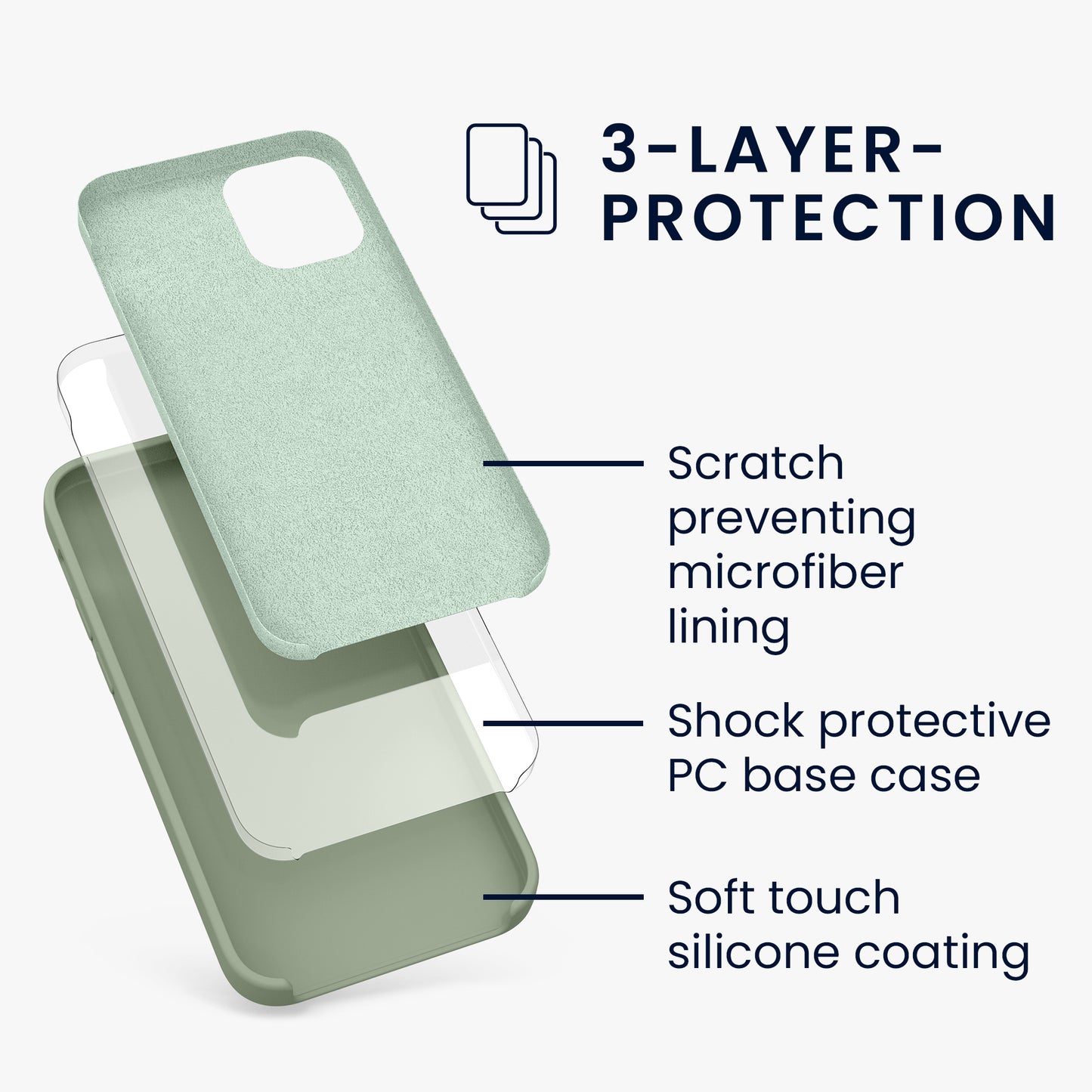 kwmobile Handyhülle für iPhone 12 mini Case - kabelloses Laden