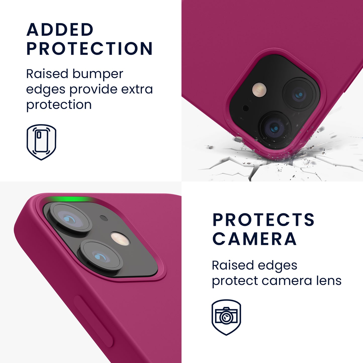 kwmobile Handyhülle für iPhone 12 mini Case - kabelloses Laden