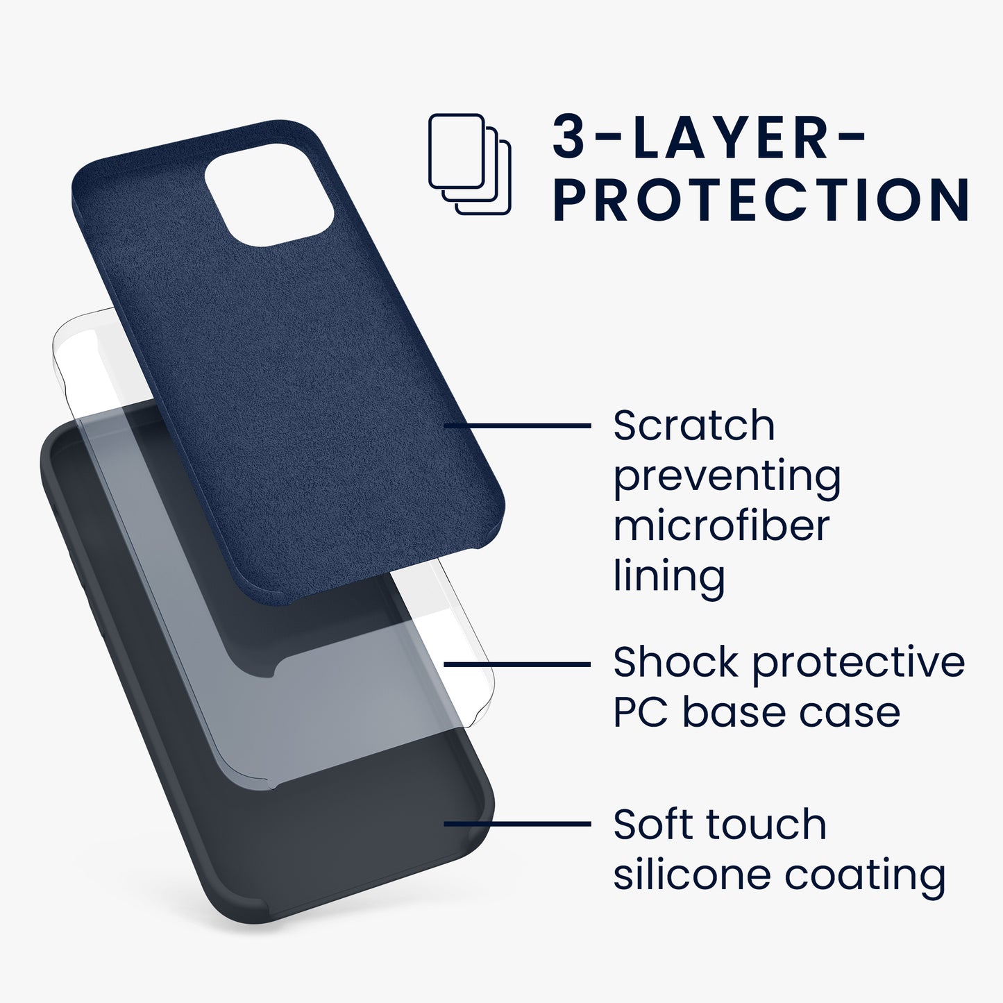 kwmobile Handyhülle für iPhone 12 mini Case - kabelloses Laden