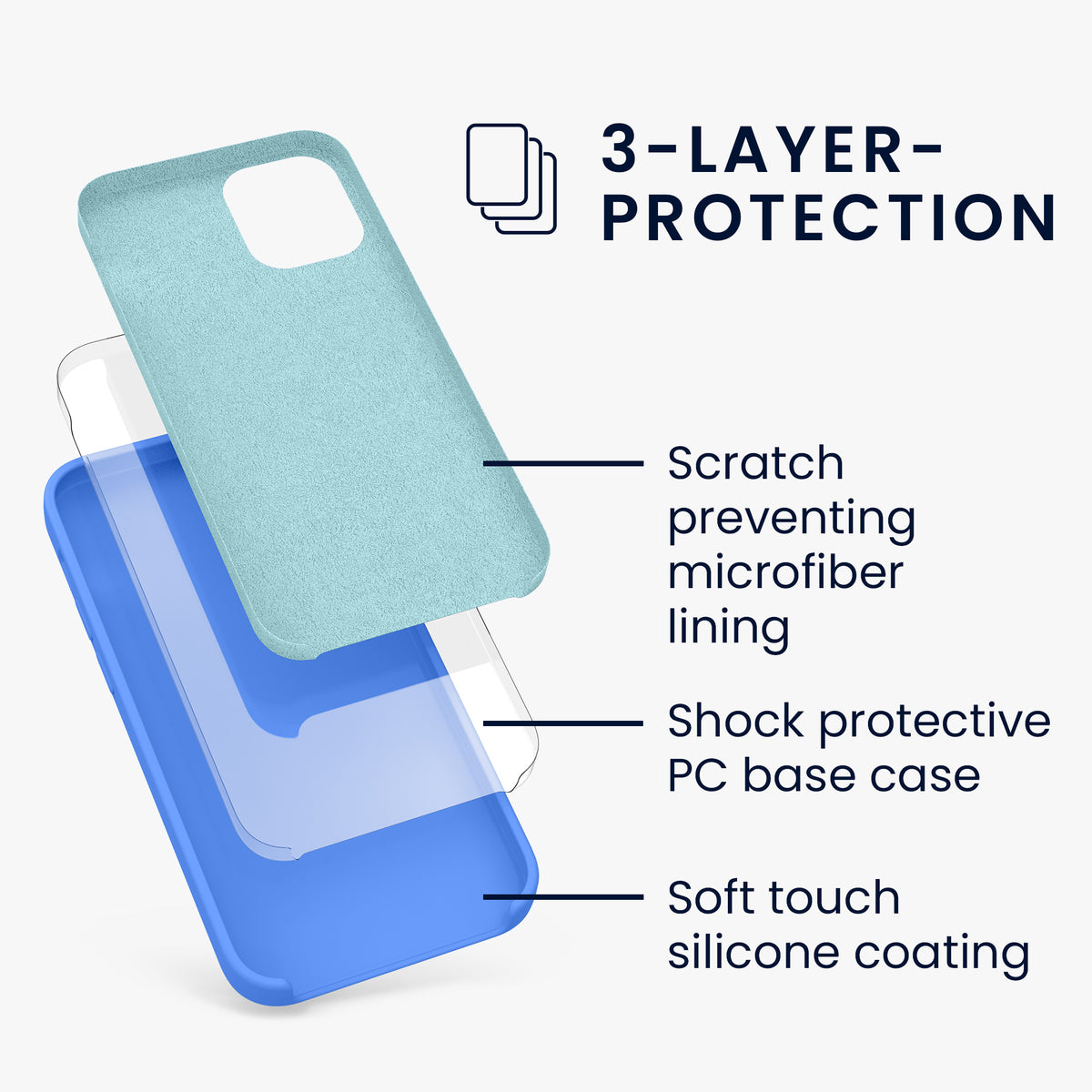 kwmobile Handyhülle für iPhone 12 mini Case - kabelloses Laden