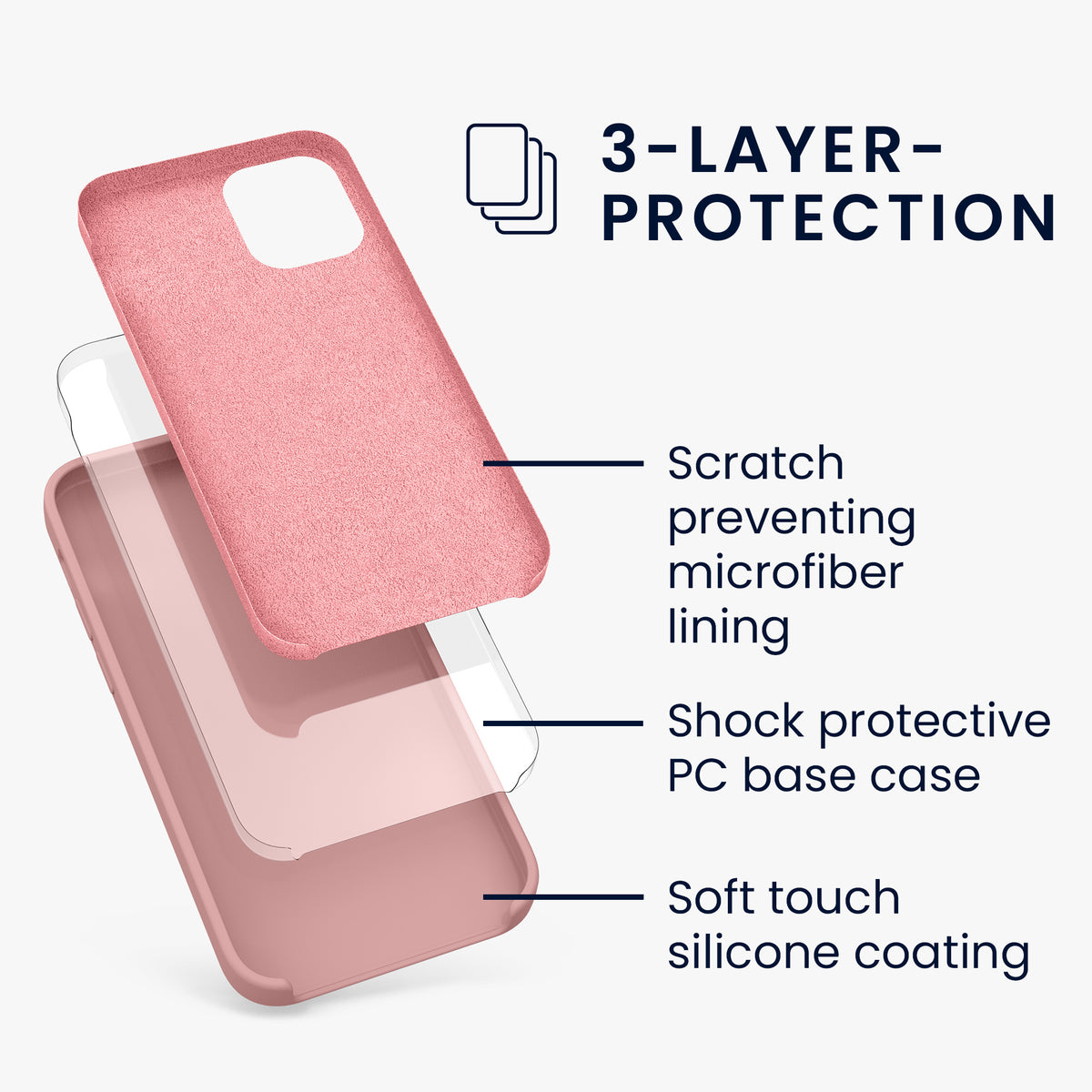 kwmobile Handyhülle für iPhone 12 mini Case - kabelloses Laden