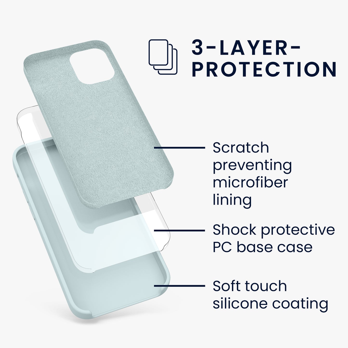 kwmobile Handyhülle für iPhone 12 mini Case - kabelloses Laden