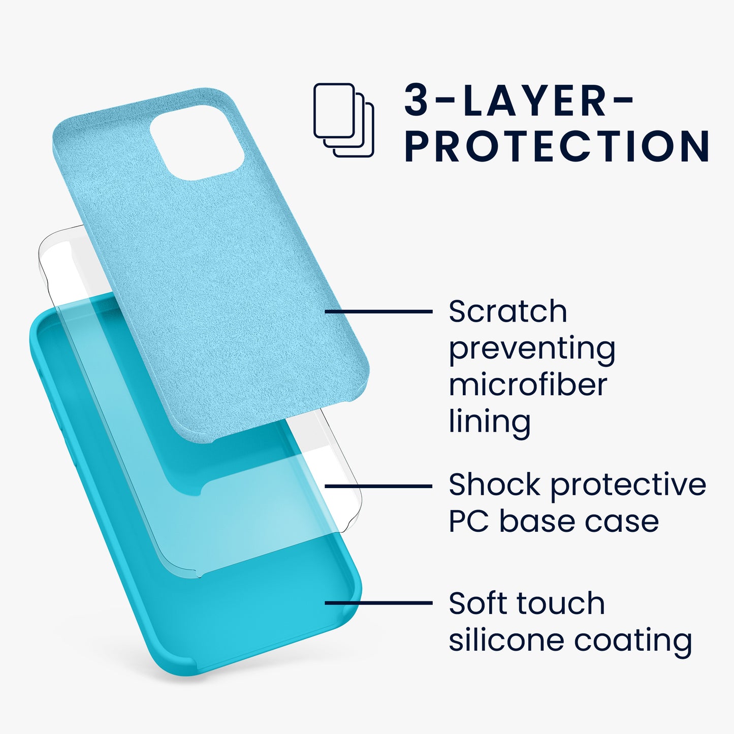 kwmobile Handyhülle für iPhone 12 mini Case - kabelloses Laden