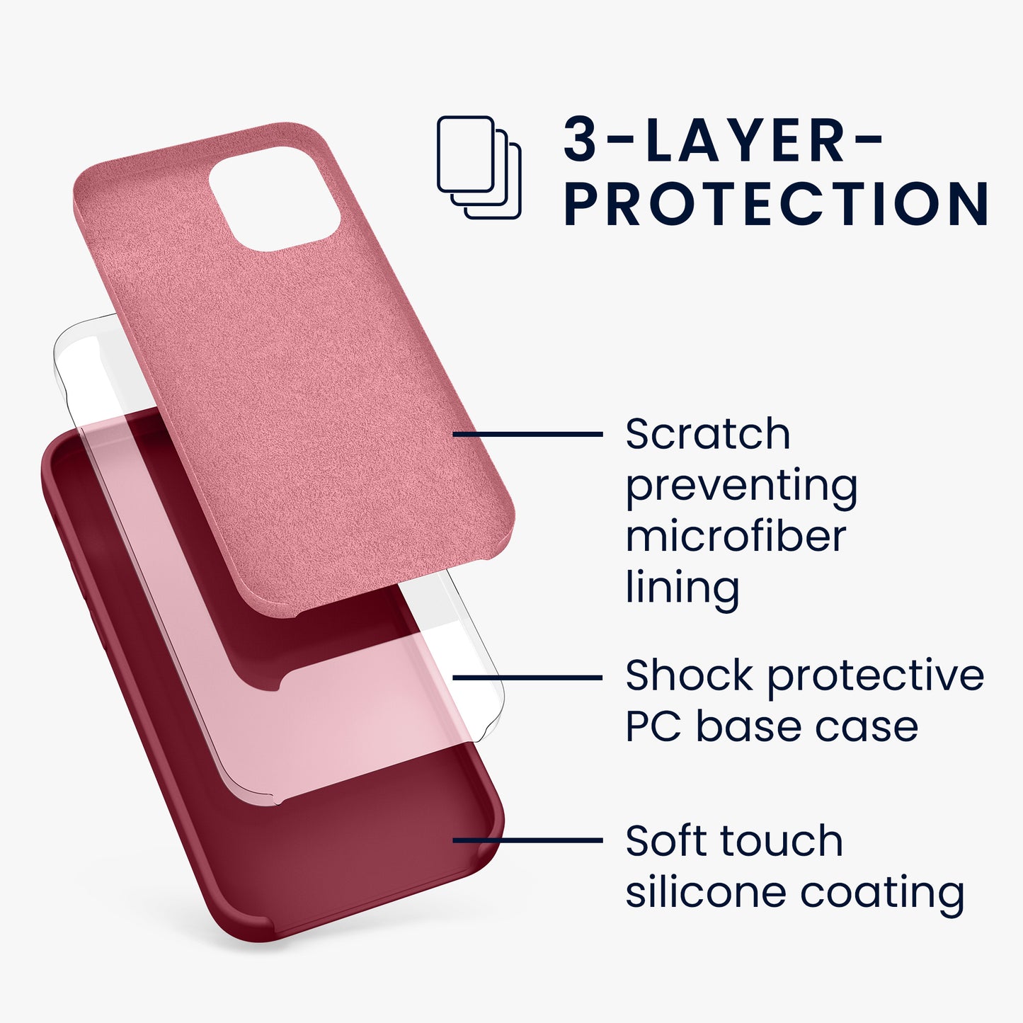 kwmobile Handyhülle für iPhone 12 mini Case - kabelloses Laden