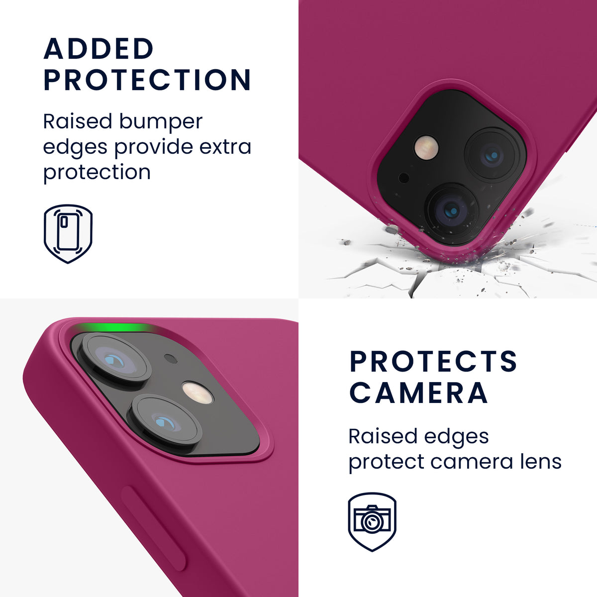 kwmobile Handyhülle für iPhone 12 mini Case - kabelloses Laden