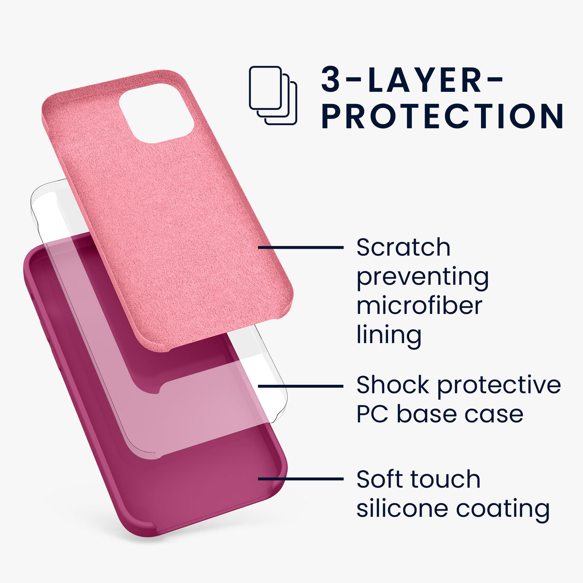 kwmobile Handyhülle für iPhone 12 mini Case - kabelloses Laden