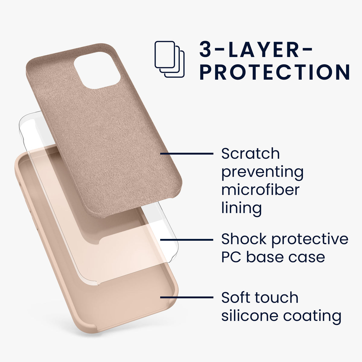 kwmobile Handyhülle für iPhone 12 mini Case - kabelloses Laden