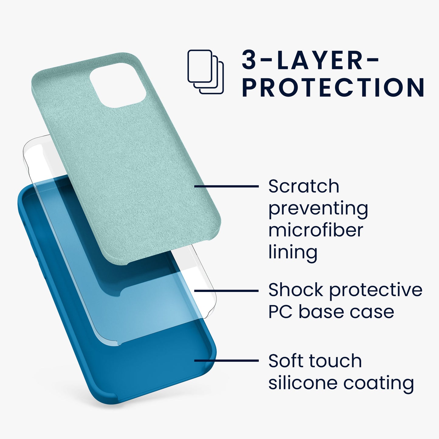 kwmobile Handyhülle für iPhone 12 mini Case - kabelloses Laden