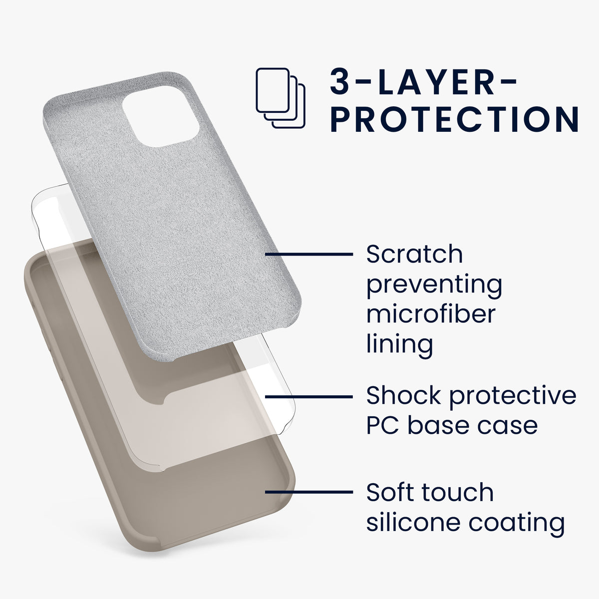 kwmobile Handyhülle für iPhone 12 mini Case - kabelloses Laden