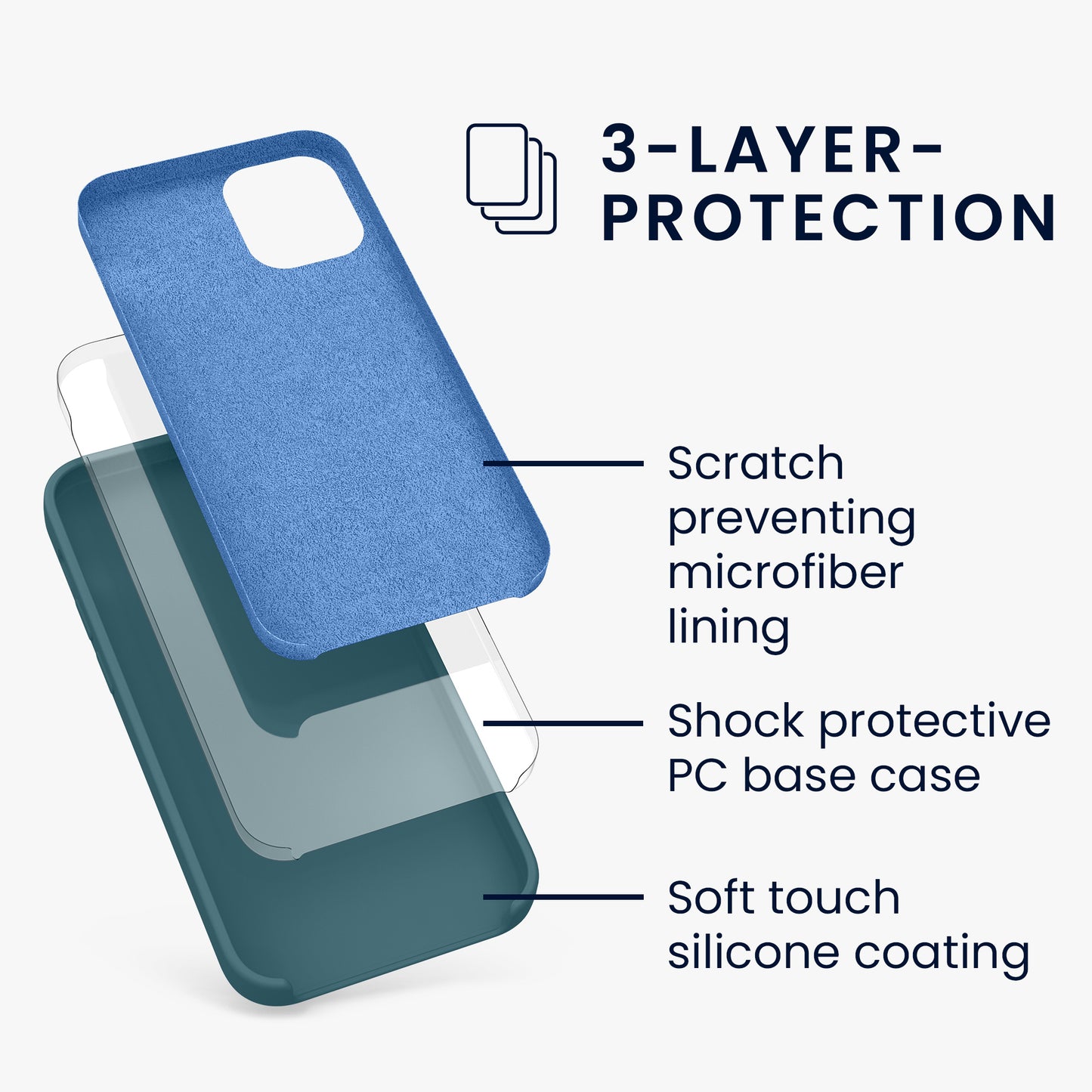 kwmobile Handyhülle für iPhone 12 mini Case - kabelloses Laden