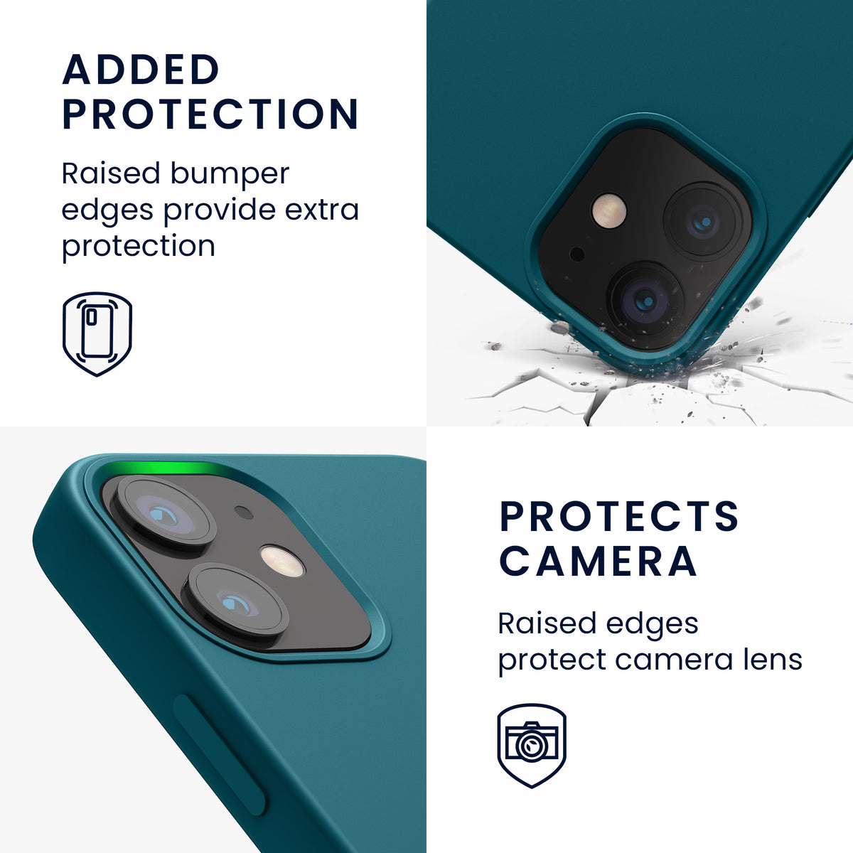 kwmobile Handyhülle für iPhone 12 mini Case - kabelloses Laden