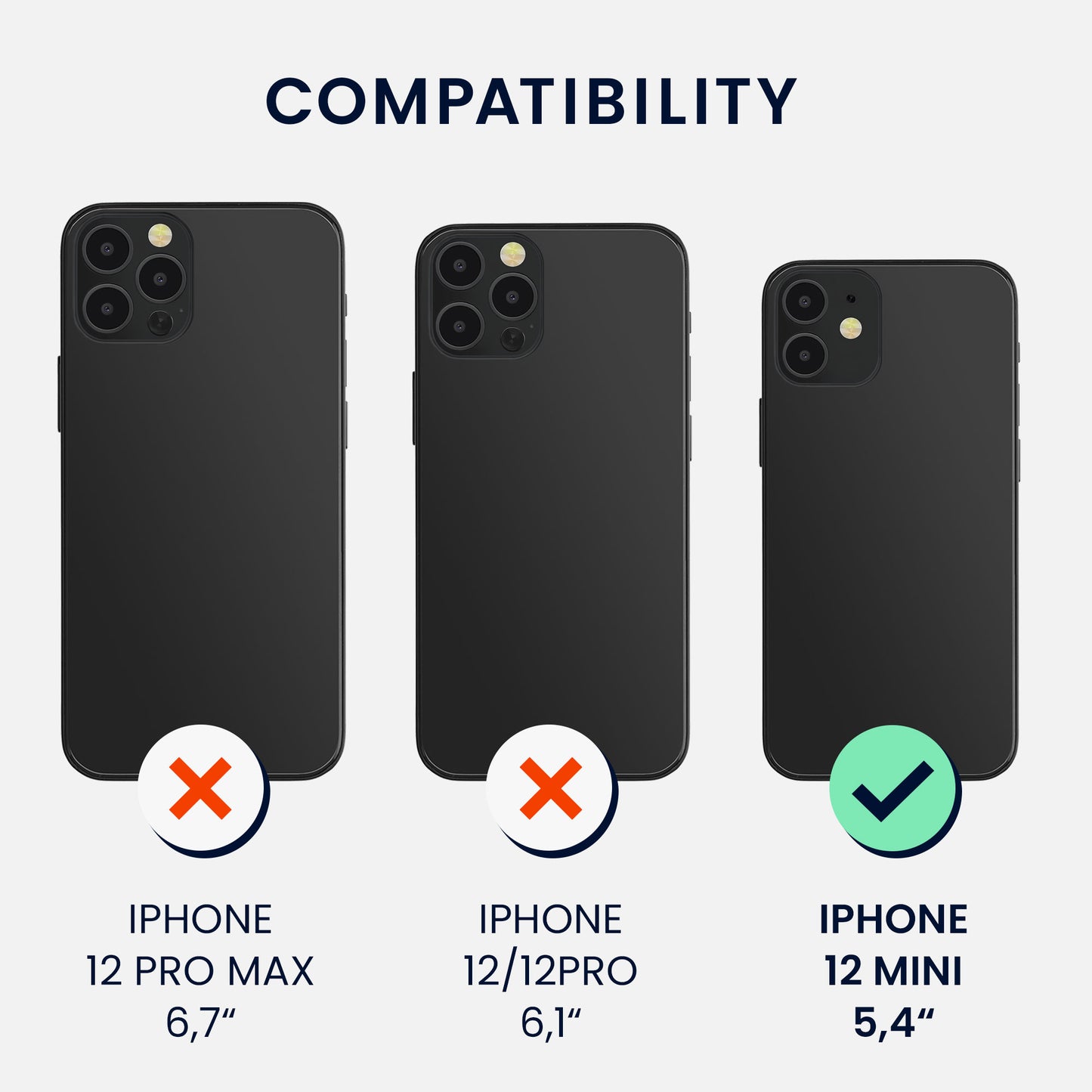 kwmobile Handyhülle für iPhone 12 mini Case - kabelloses Laden