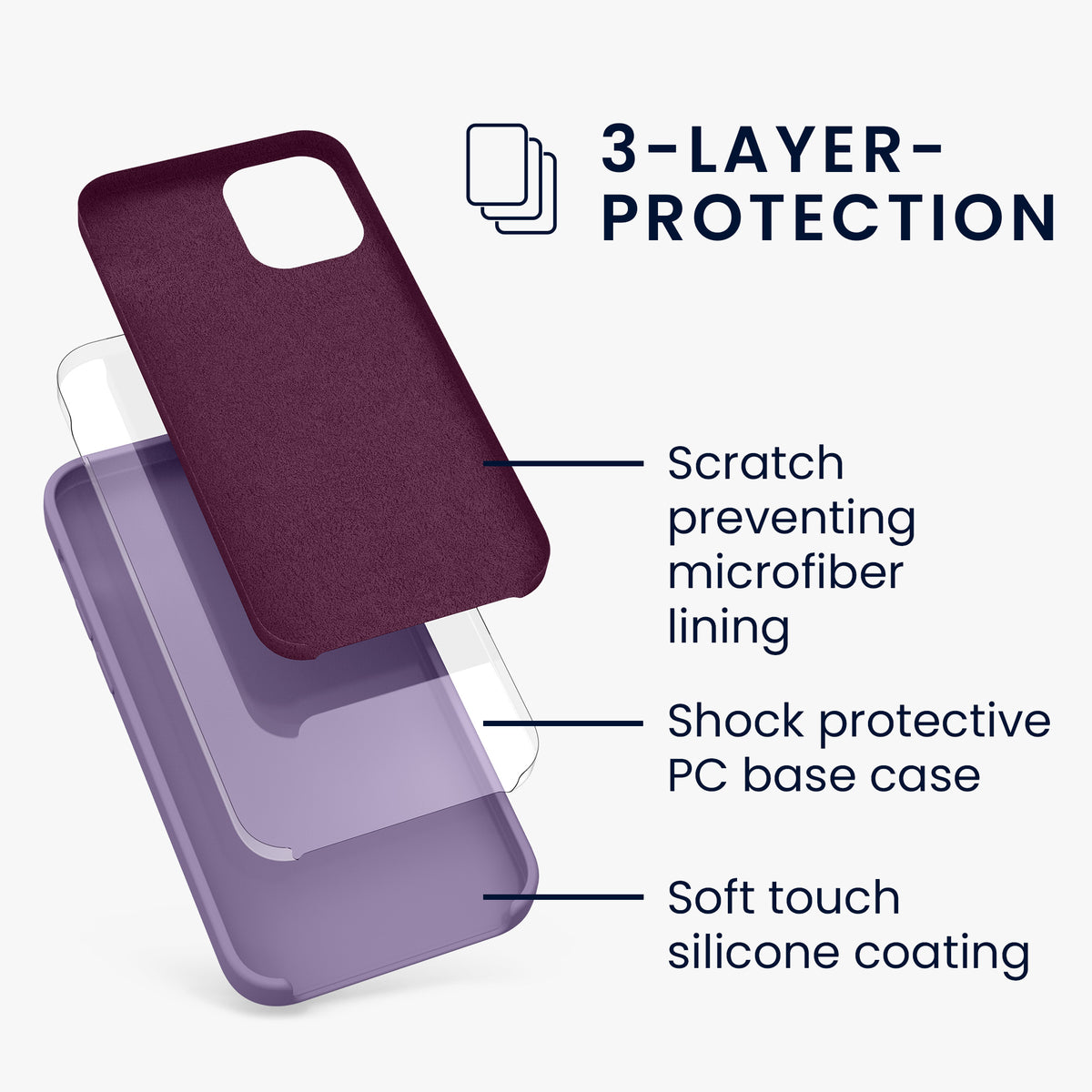 kwmobile Handyhülle für iPhone 12 mini Case - kabelloses Laden