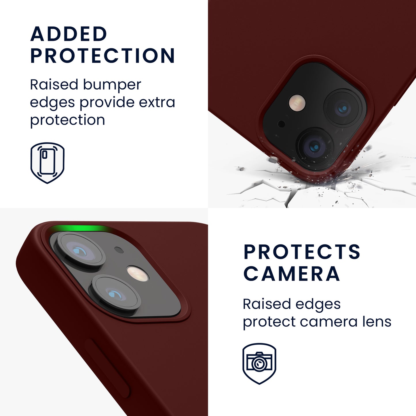 kwmobile Handyhülle für iPhone 12 mini Case - kabelloses Laden