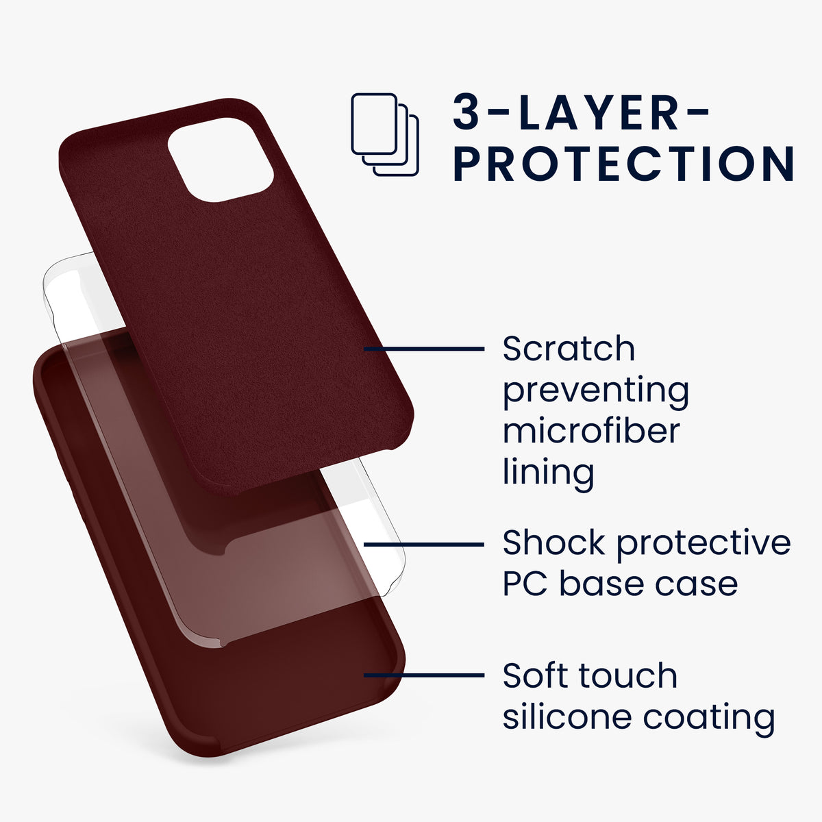 kwmobile Handyhülle für iPhone 12 mini Case - kabelloses Laden