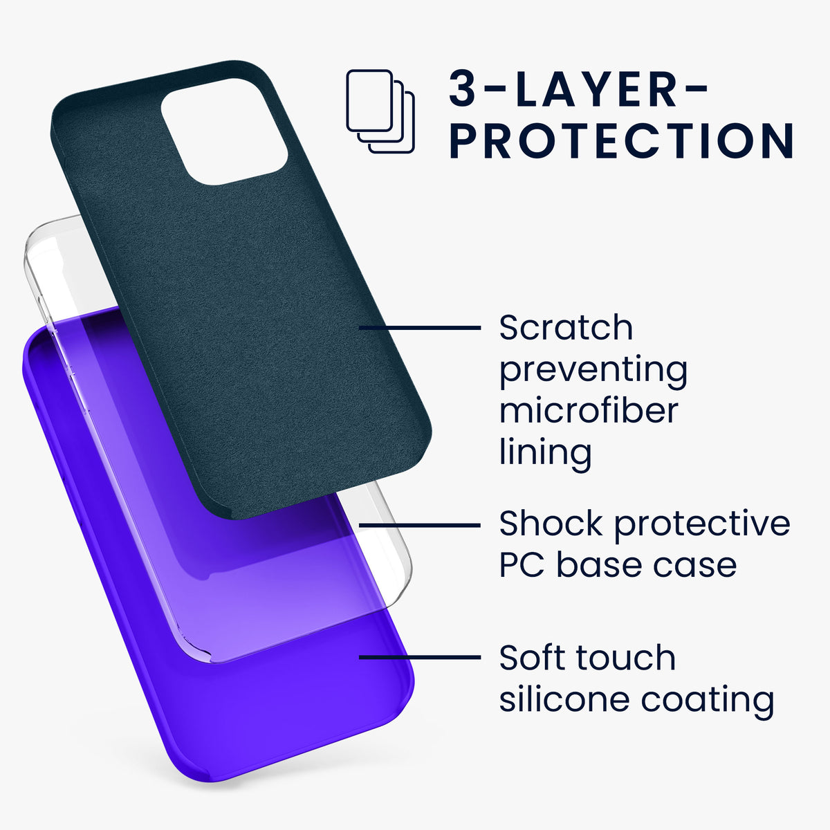 iPhone 12 / iPhone 12 Pro Silikon Handyhülle
