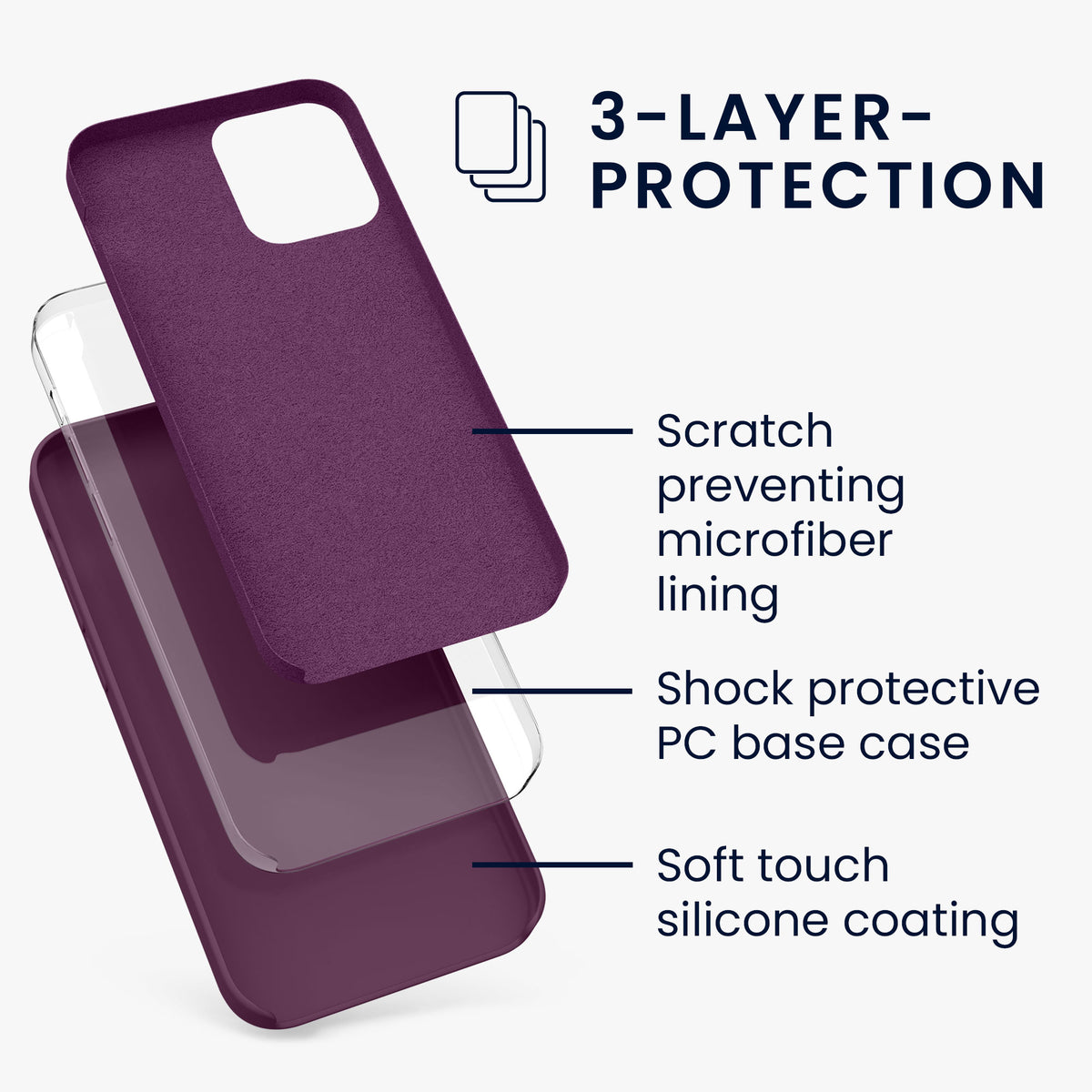 iPhone 12 / iPhone 12 Pro Silikon Handyhülle