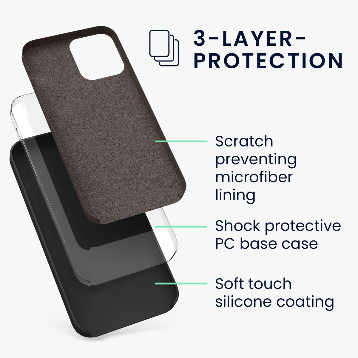 iPhone 12 / iPhone 12 Pro Silikon Handyhülle