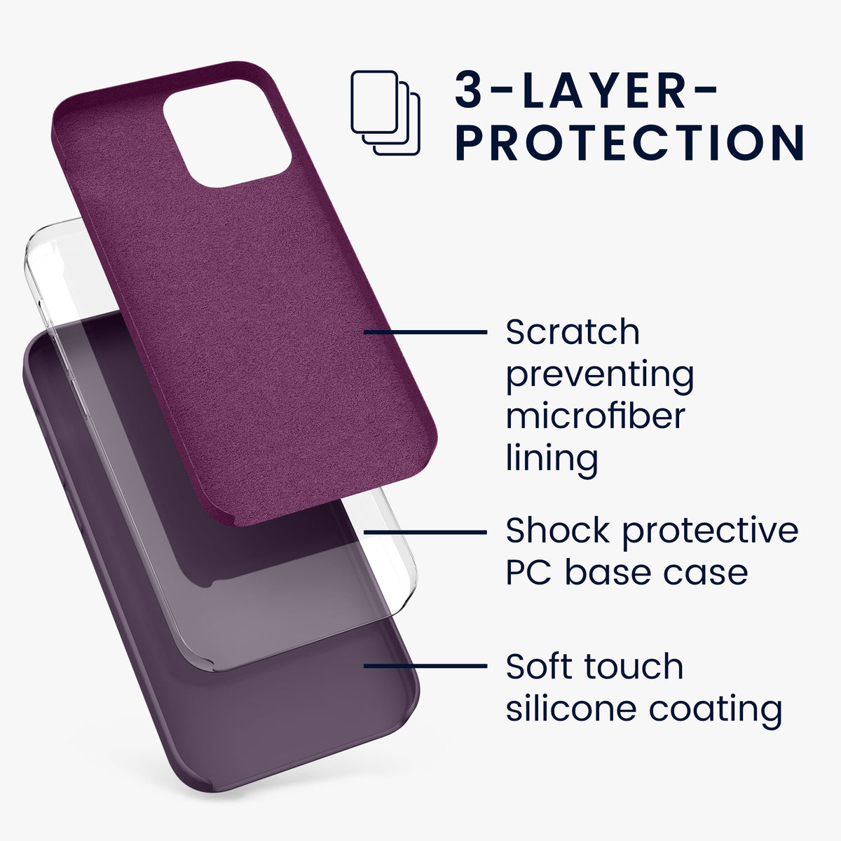 iPhone 12 / iPhone 12 Pro Silikon Handyhülle