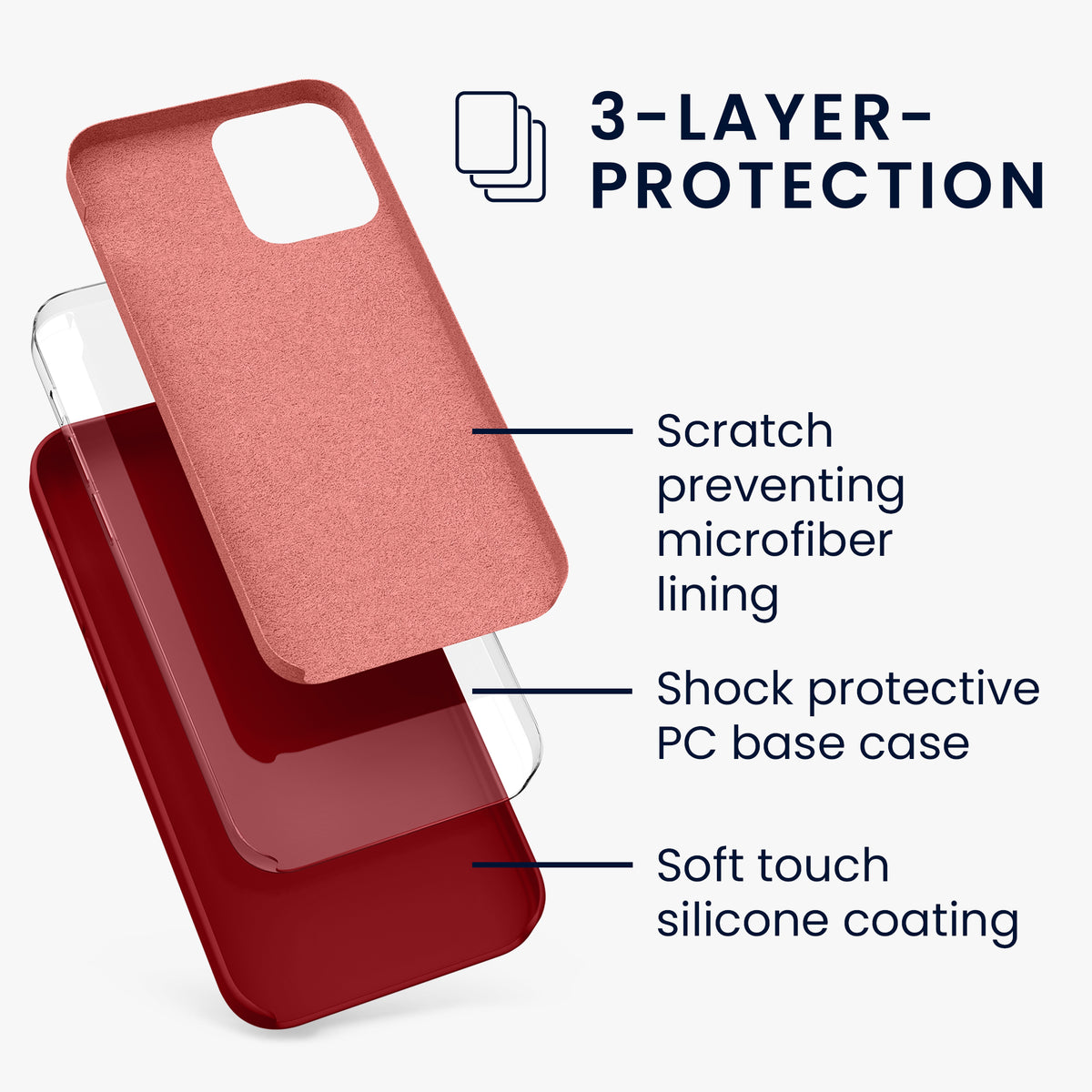 iPhone 12 / iPhone 12 Pro Silikon Handyhülle