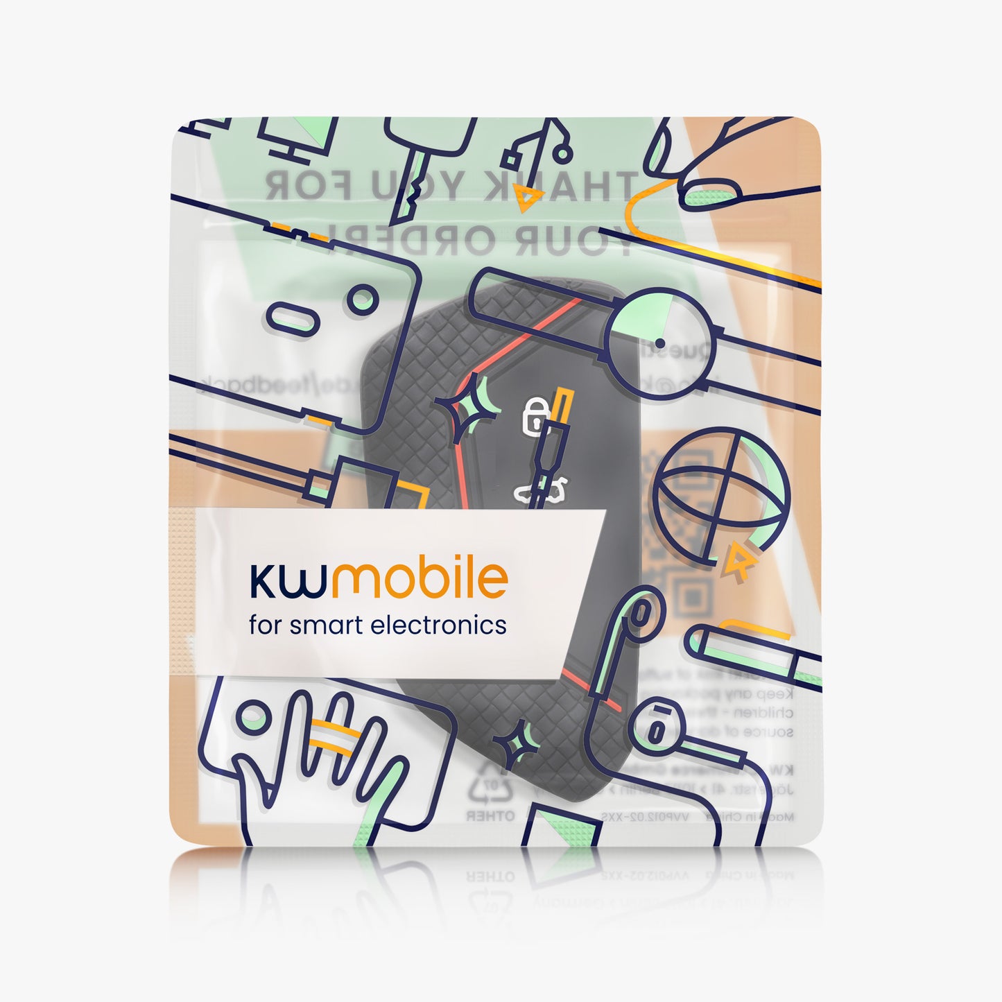 kwmobile Schlüsselhülle für VW Golf 8 3-Tasten Autoschlüssel Hülle - Autoschlüssel Schlüssel Hülle - Schlüsselschutz Gehäuse