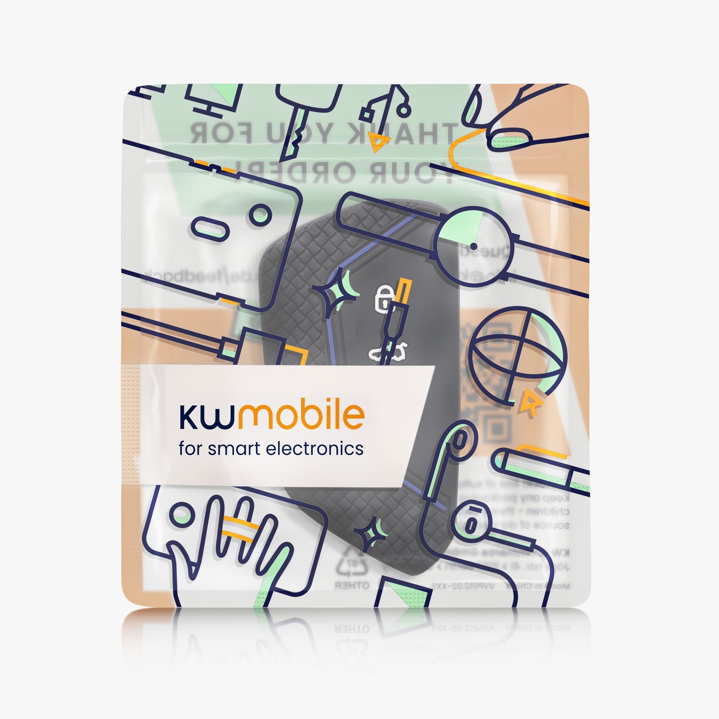 kwmobile Schlüsselhülle für VW Golf 8 3-Tasten Autoschlüssel Hülle - Autoschlüssel Schlüssel Hülle - Schlüsselschutz Gehäuse